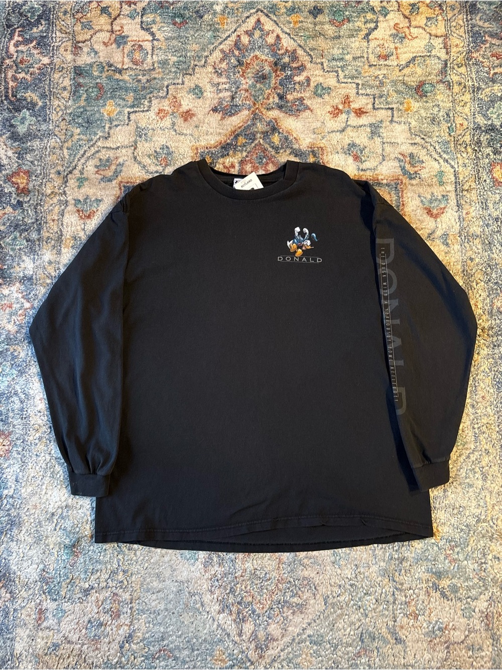 Vintage Disney Donald Duck Long Sleeve T-shirt Size XXL